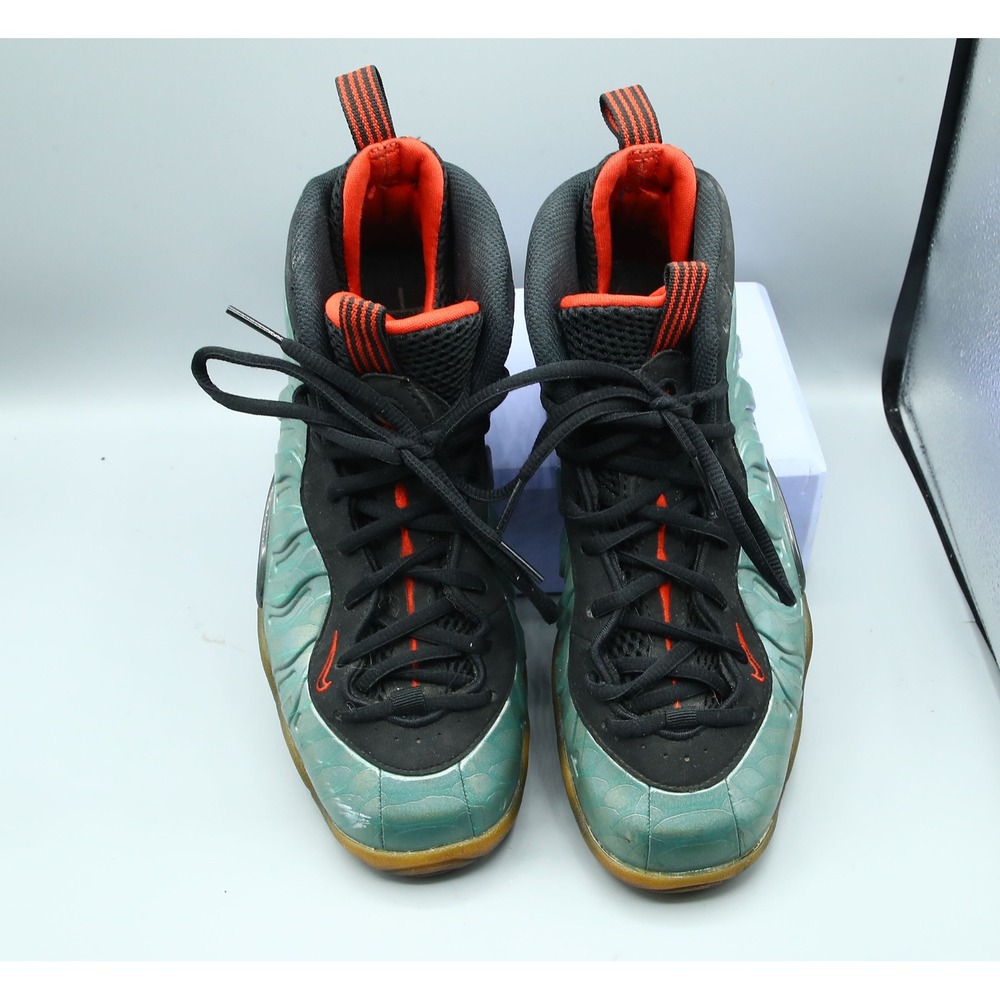 Nike Air Foamposite One Gone Fishing Dark Emerald Black 644791-300 Mens 6Y